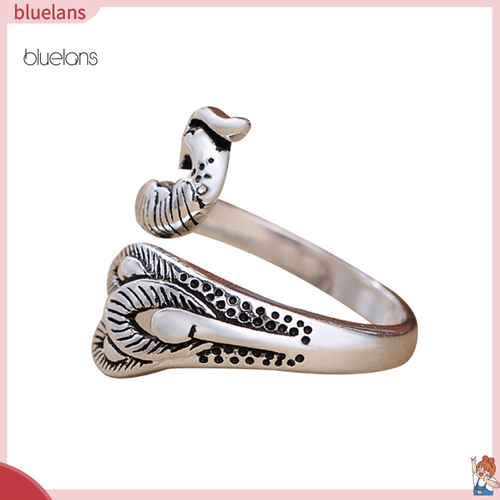 Nhẫn Hở Hình Chim Công Phong Cách Cổ Điển Thời Trang Cho Nữ