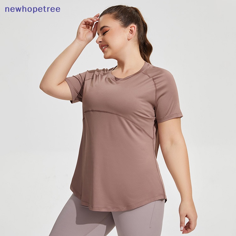 Áo Thun Thể Thao Tay Ngắn Phối Lưới Thoáng Khí Lưng Và Hông Cho Nữ