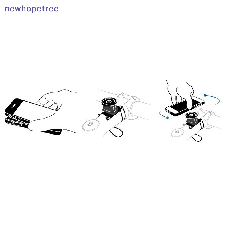 Giá Đỡ Điện Thoại Gắn Tay Lái Xe Đạp / Mô Tô Chống Sốc Tiện Dụng