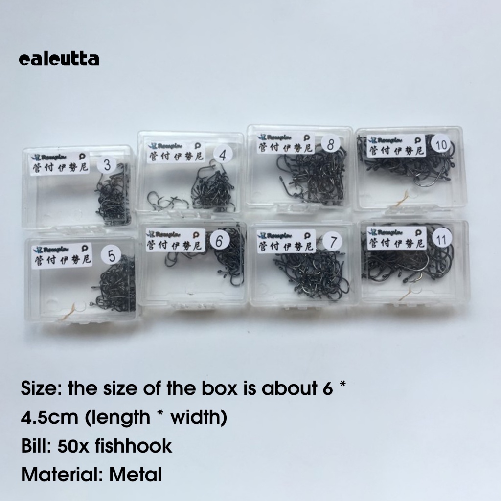 Hộp 50 Lưỡi Câu Cá Đơn Sắc Nhọn Độ Bền Cao