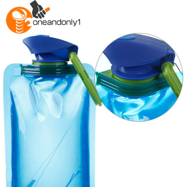 Bình Nước Thể Thao 700ml Chống Thấm Nước Có Thể Gấp Gọn Tiện Dụng