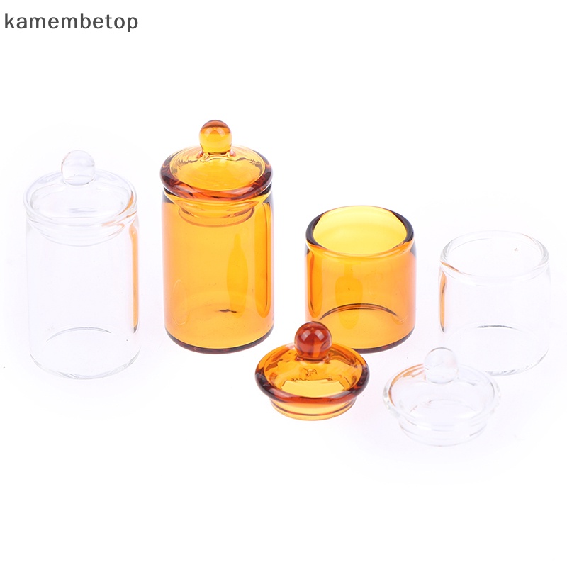 Hũ Thủy Tinh Đựng Hạt Cà Phê / Kẹo Mini Tỉ Lệ 1: 12 Trang Trí Nhà Búp Bê