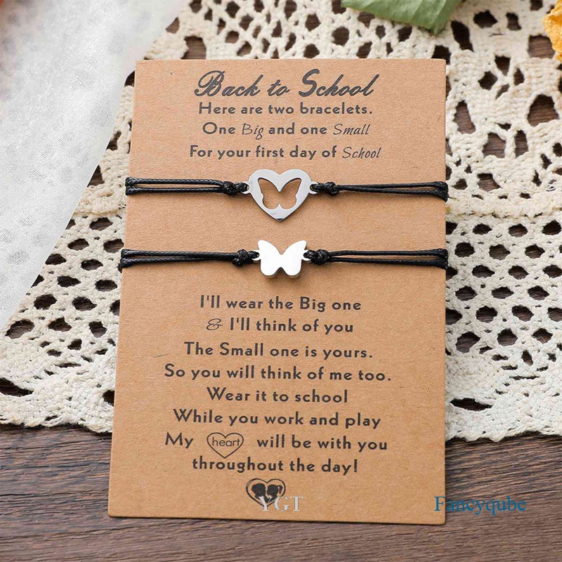 Bộ 2 Vòng Tay Hình Bướm Rỗng Cho Mẹ Và Con Gái