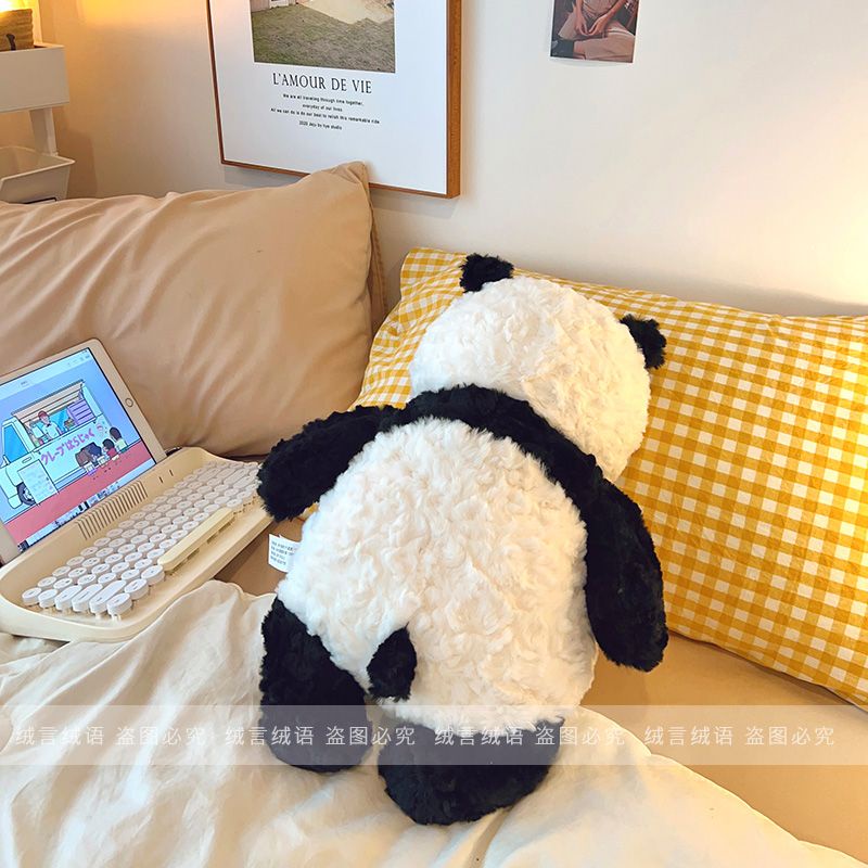 Đồ chơi nhồi bông gấu bông gấu trúc  đáng yêu Búp bê gấu trúc lông thỏ làm quà sinh nhật cho bạn gái