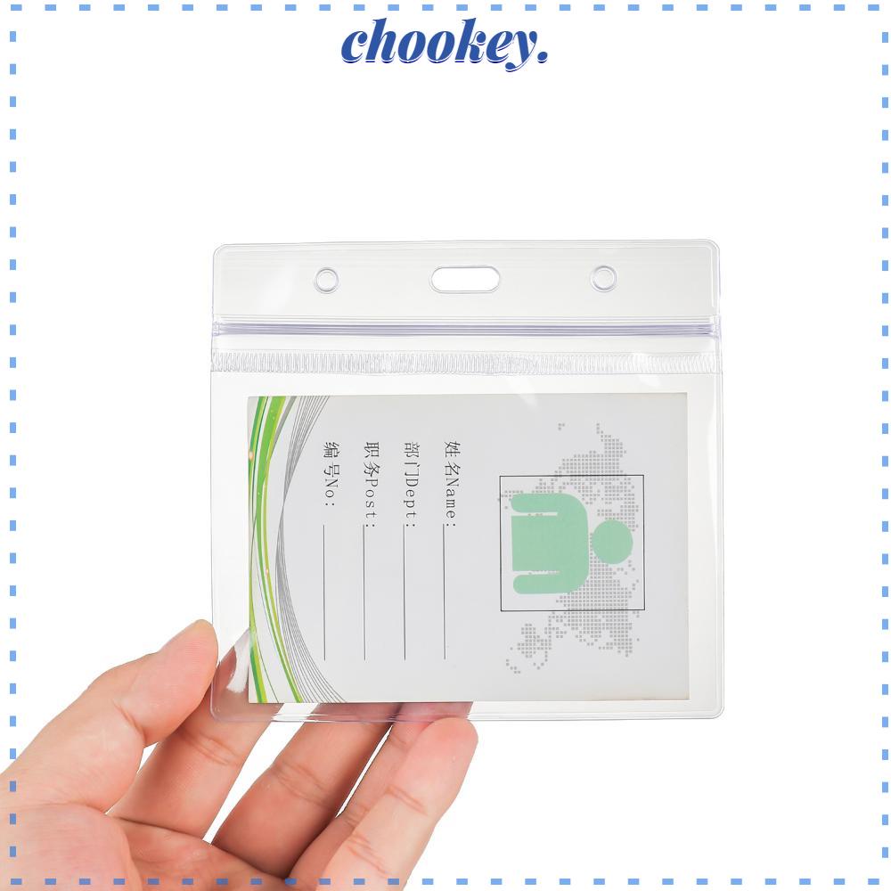 CHOOKEY Bao Đựng Thẻ ID 4X3 inch Trong Suốt