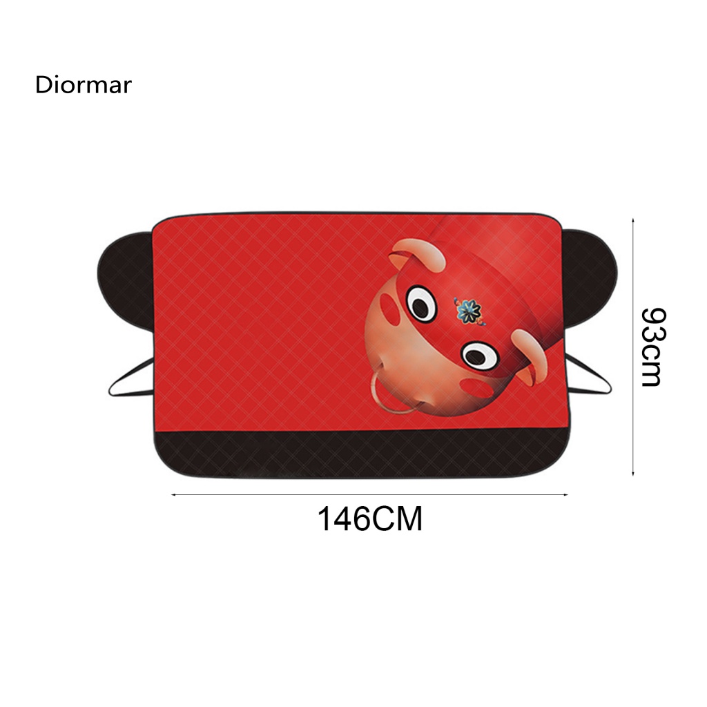 Tấm Che Nắng Cho Xe Hơi Hình Chú Chó Husky Dễ Thương