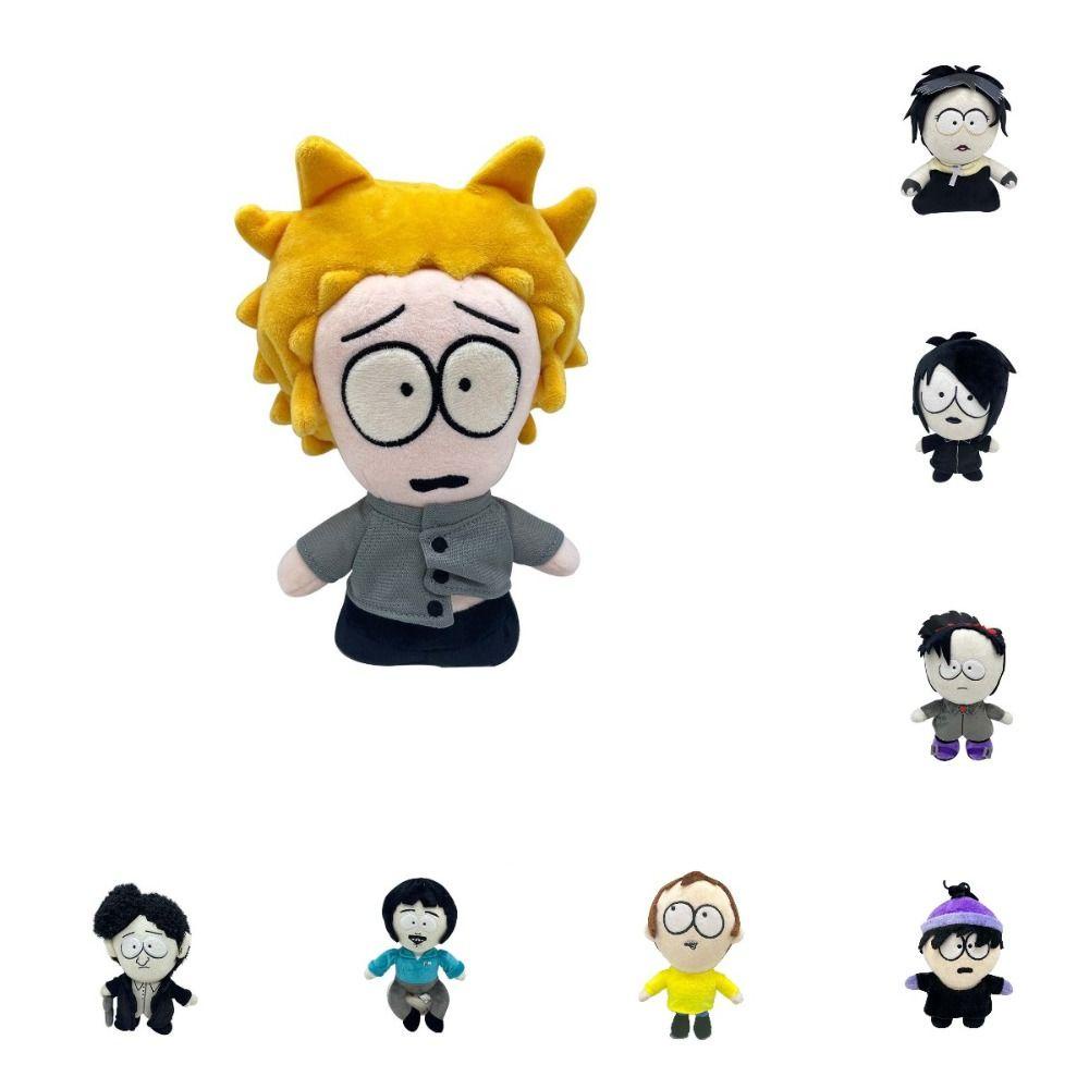 LANFY Đồ Chơi Nhồi Bông Vải Cotton PP Mềm Mại Phong Cách Gothic Southed Parked Parked Goth Làm Quà Tặng Giáng Sinh Cho Bé