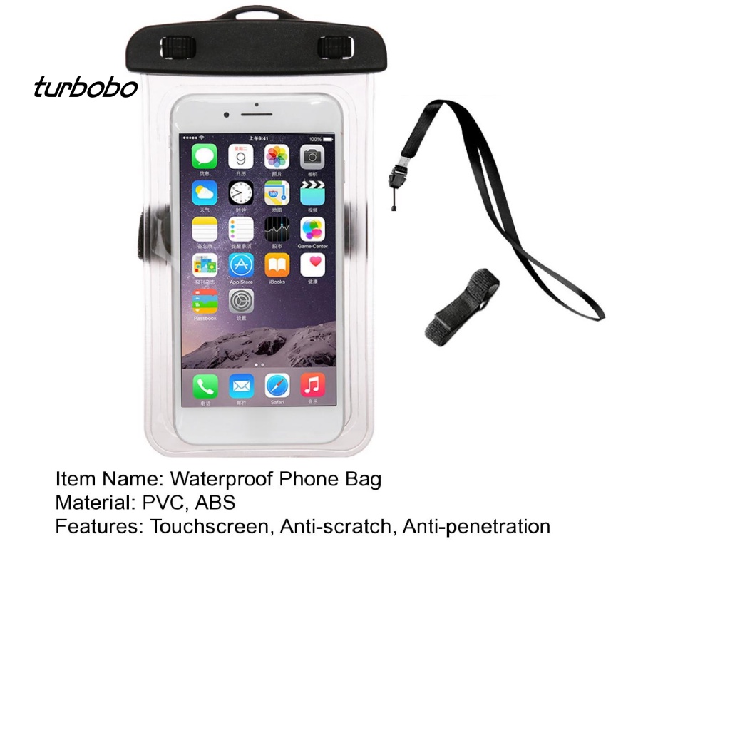 1 Set Túi Đựng Điện Thoại Chống Nước Chống Trầy Xước Bằng PVC Tiện Dụng