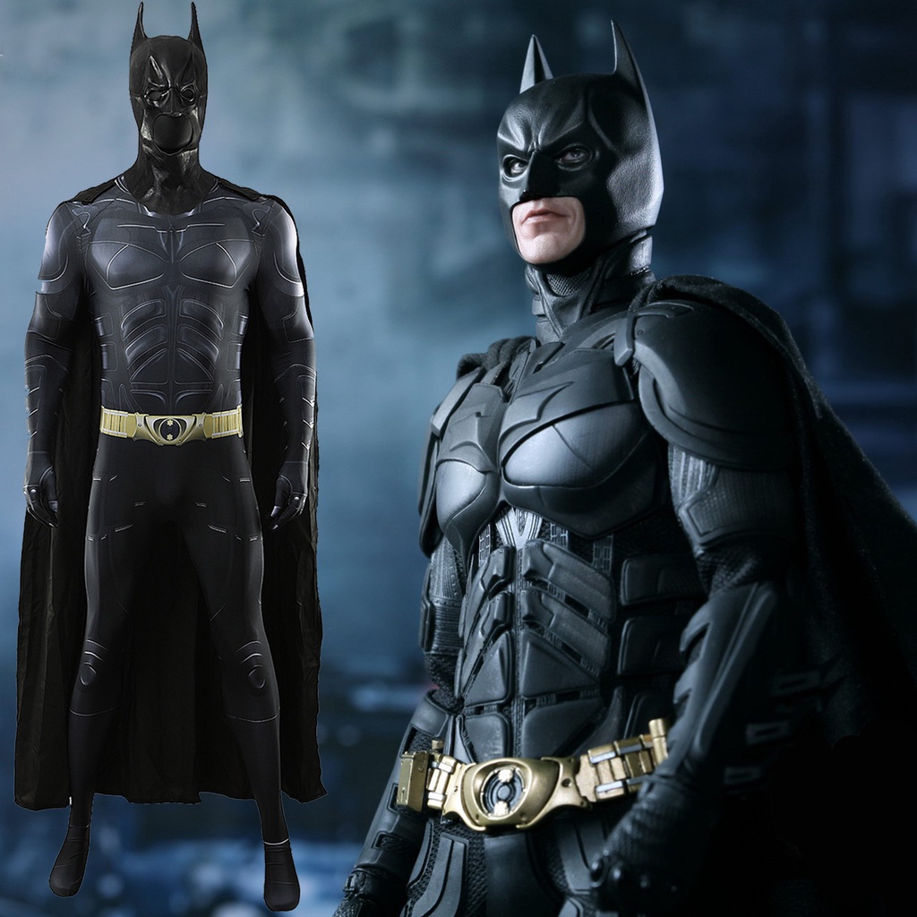 Batman dark knight rise cos skin-tight garment wayne one-piece cloak batman quần áo