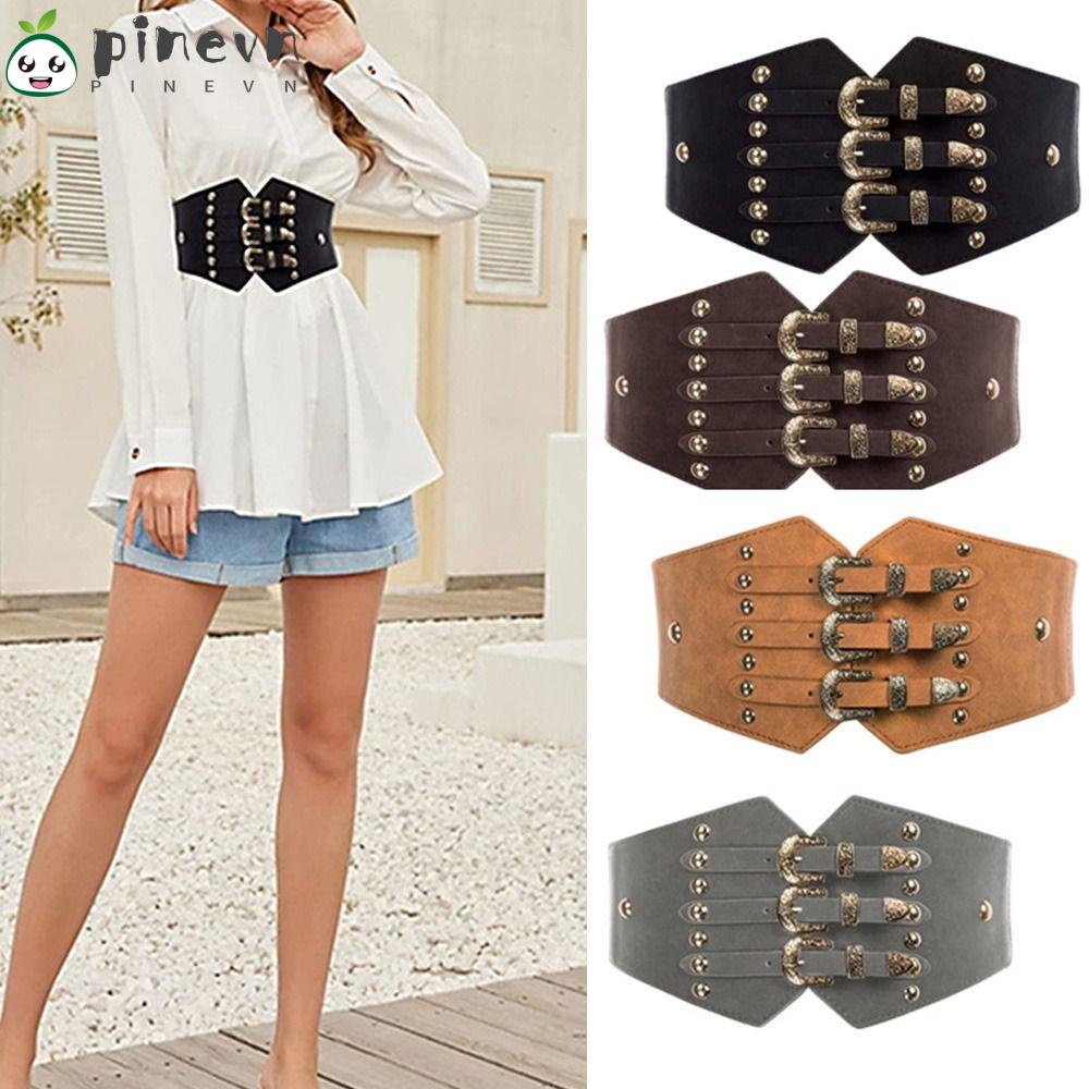 PINEVN Thắt Lưng Da Bản To Sang Trọng