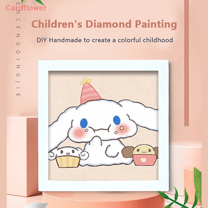 Bộ Tranh Đính Đá 5D Tự Làm Họa Tiết Helly Kitty Cinnamoroll Kuromi Trang Trí Phòng Bé Mới