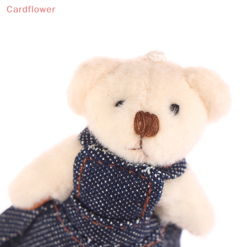 Bộ 2 Móc Khóa Hình Gấu / Thỏ Nhồi Bông 5cm Dễ Thương