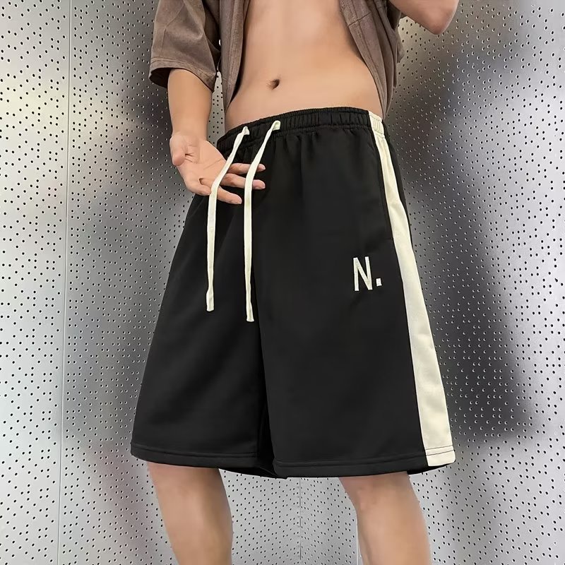 Quần Short Thể Thao Dáng Rộng Phong Cách Đường Phố Mỹ Thời Trang Mùa Hè Cho Nam