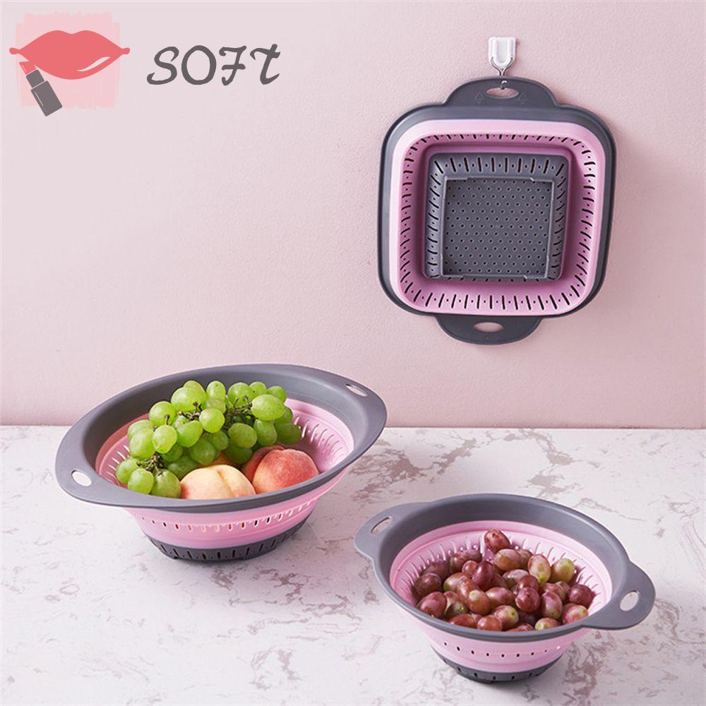 SOFTNESS Rổ Thoát Nước Đa Năng Có Thể Gấp Gọn Tiện Dụng