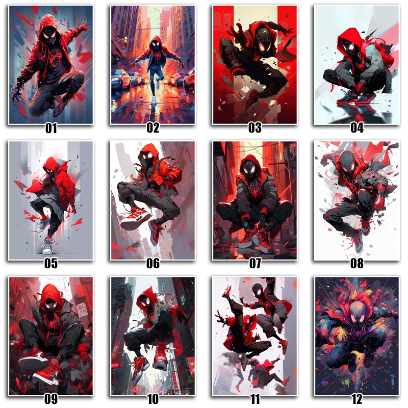 Poster Phim spider man: into the spider verse, starring miles morales