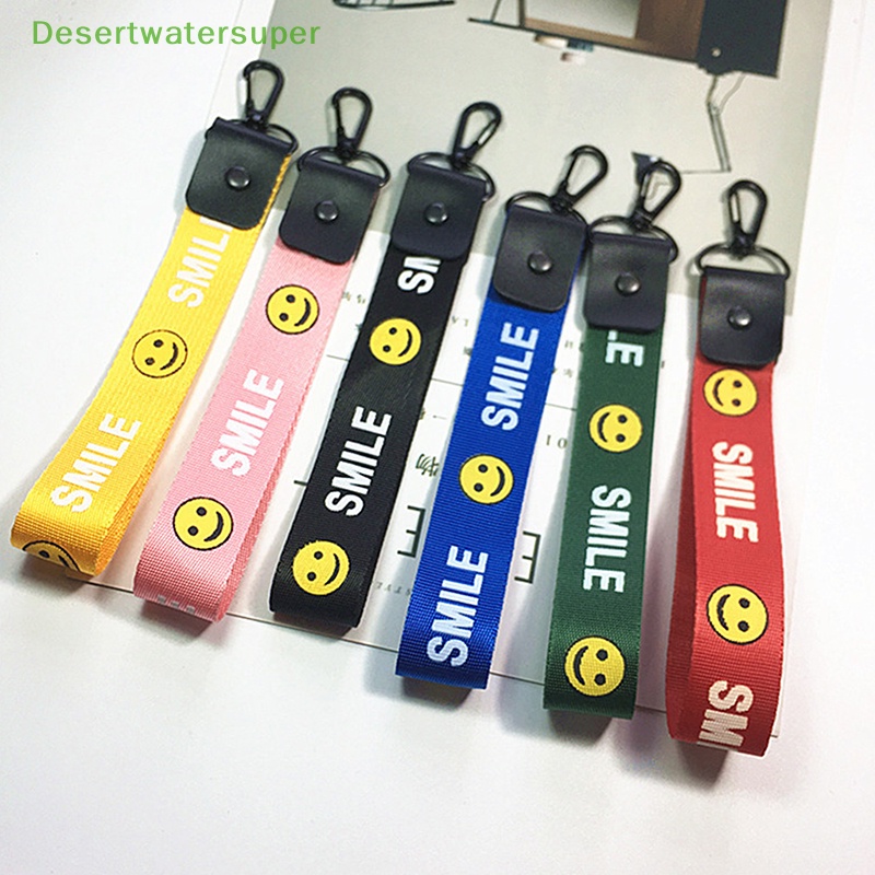 Dsvn Móc Khóa Dạng Ví Ngắn Có Dây Ruy Băng Mặt Cười Trang Sức Cho Nữ