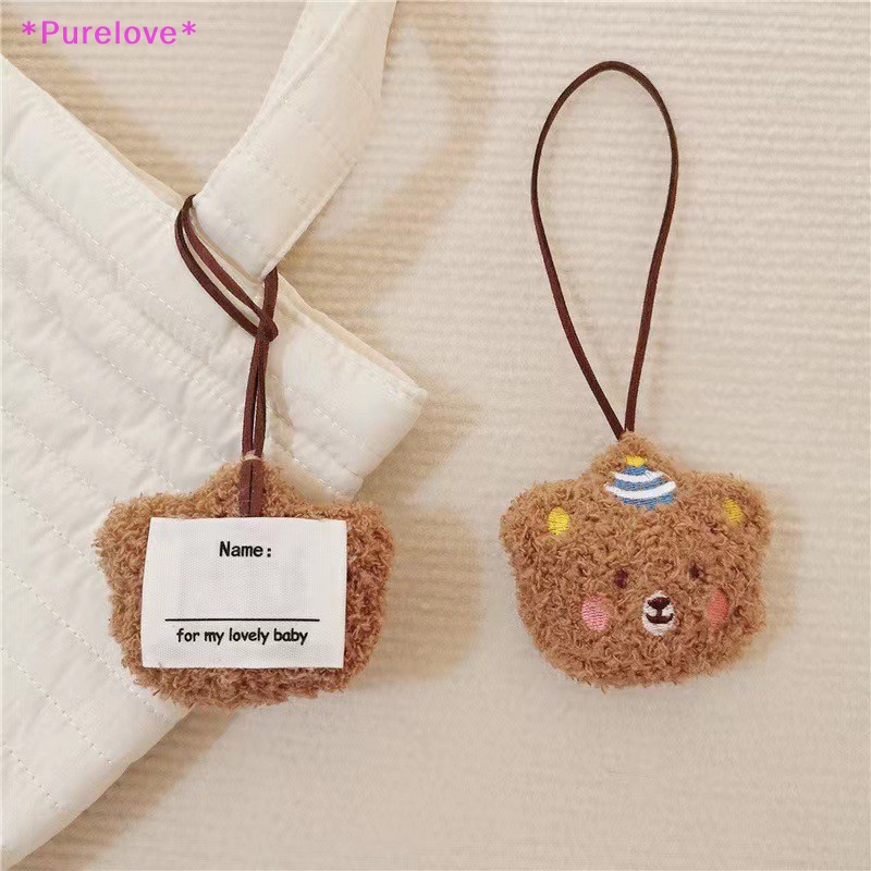 1 Móc Khóa Hình Gấu Bông Dễ Thương Dành Cho Ba Lô / Thẻ Tên Trẻ Em Mới