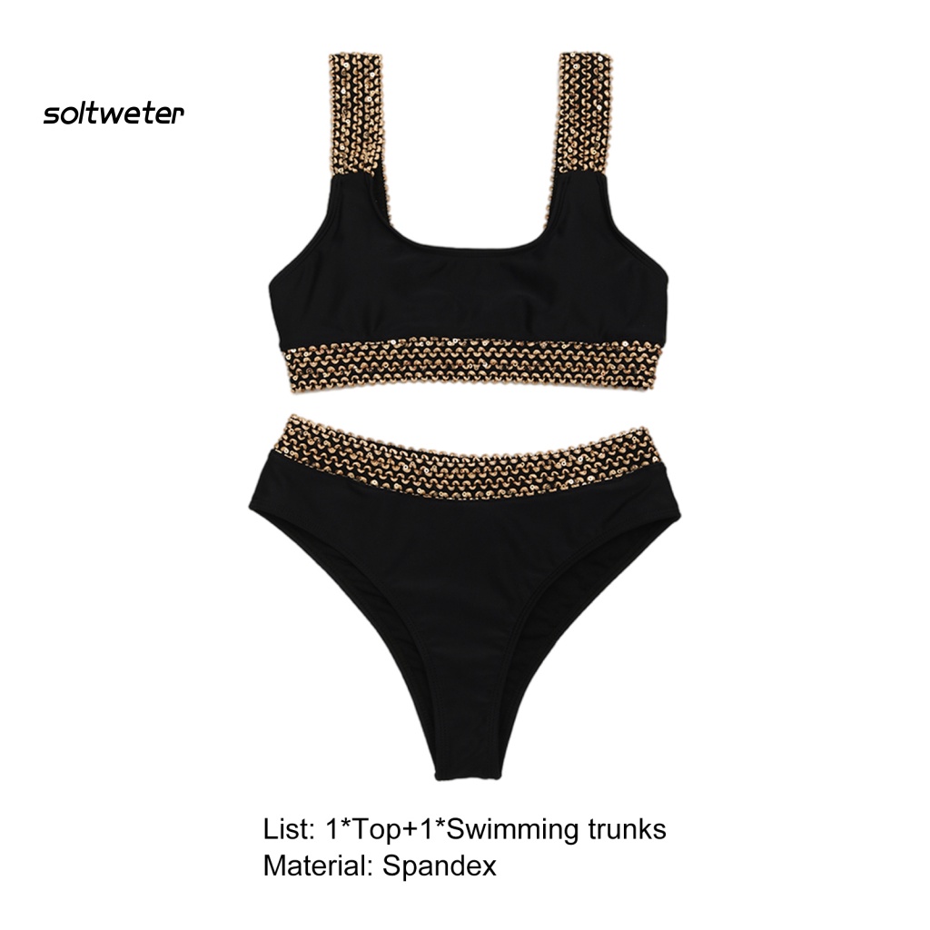 Bộ Bikini 2 Mảnh Màu Sắc Thời Trang Quyến Rũ Cho Nữ