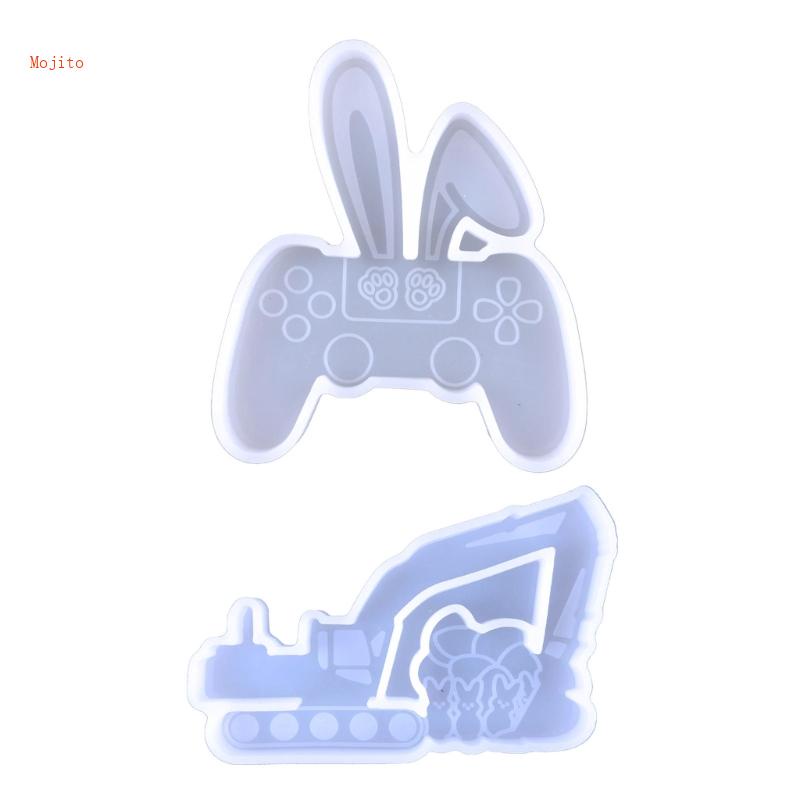 Khuôn Silicone Làm Móc Khóa Thủ Công Hình Tay Cầm Chơi Game Mojito