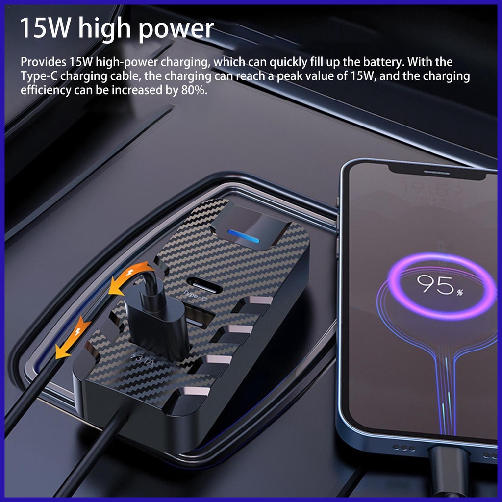 Củ Sạc Tích Hợp Máy Nghe Nhạc MP3 FM 15W Nhỏ Gọn Đa Năng Tiện Lợi Dành Cho Ô Tô