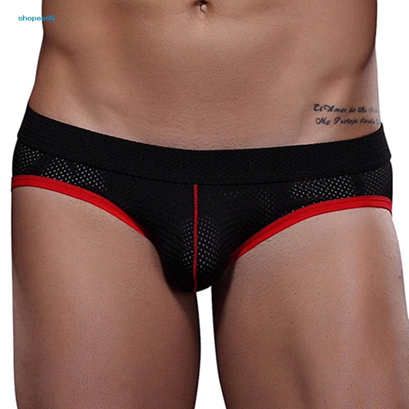 Quần Lót Nam Phối Lưới Co Giãn Quyến Rũ