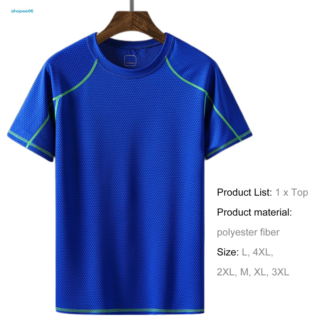 Pemg Áo Thun Thể Thao Tay Ngắn Màu Sắc Tương Phản Mỏng Nhanh Khô Thấm Hút Mồ Hôi Thoáng Khí Thời Trang Mùa Hè Cho Nam