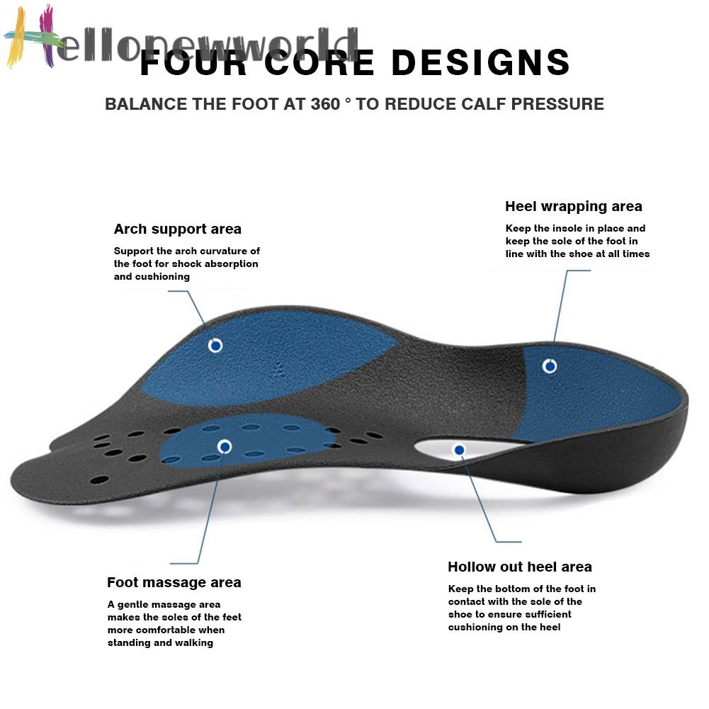 Đệm Lót Giày Hỗ Trợ Điều Chỉnh Tư Thế Thoáng Khí Cho Nam Và Nữ