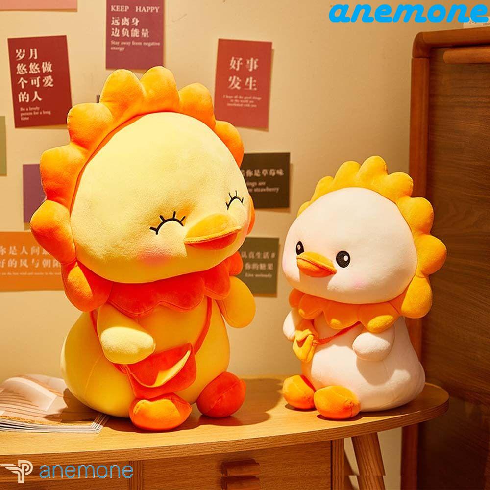 ANEMONE Đồ chơi nhồi bông Hình Chú Vịt Và Hoa Hướng Dương Mềm Mại Dễ Thương Cho Bé
