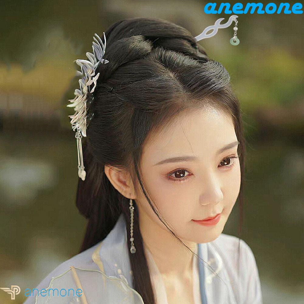 ANEMONE Trâm Cài Tóc Đính Tua Rua Phong Cách Trung Hoa Thời Trang Cho Nữ
