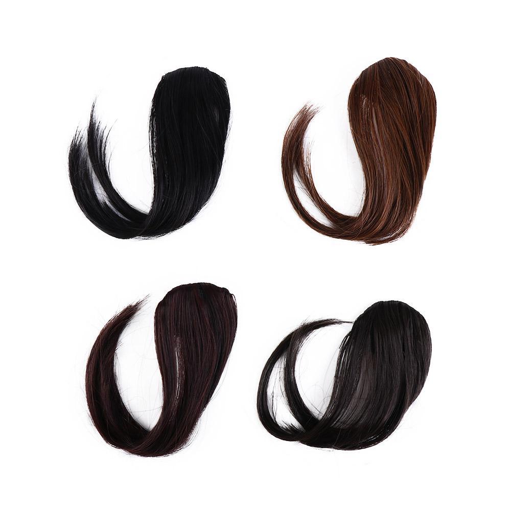 ANEMONE Tóc Mái Giả Thẳng Ngắn Màu Đen Bằng Sợi Tổng Hợp Cách Nhiệt Chất Lượng Cao