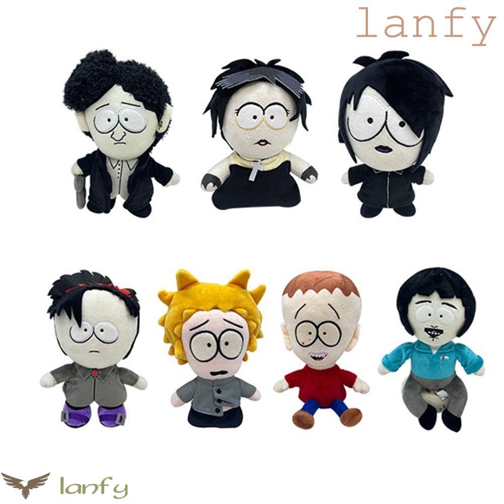 LANFY Đồ Chơi Nhồi Bông Vải Cotton PP Mềm Mại Phong Cách Gothic Southed Parked Parked Goth Làm Quà Tặng Giáng Sinh Cho Bé