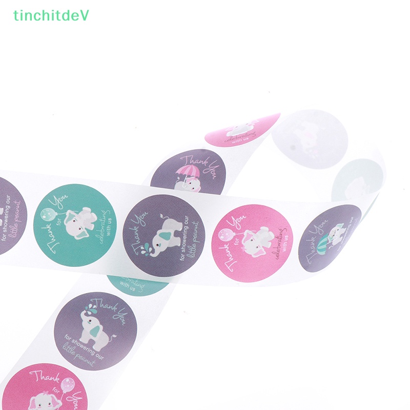 [TinchitdeV] 1 Cuộn 500 Miếng Dán Hình Động Vật Rừng Đục Lỗ Cho Bữa Tiệc Trẻ Em [Mới]