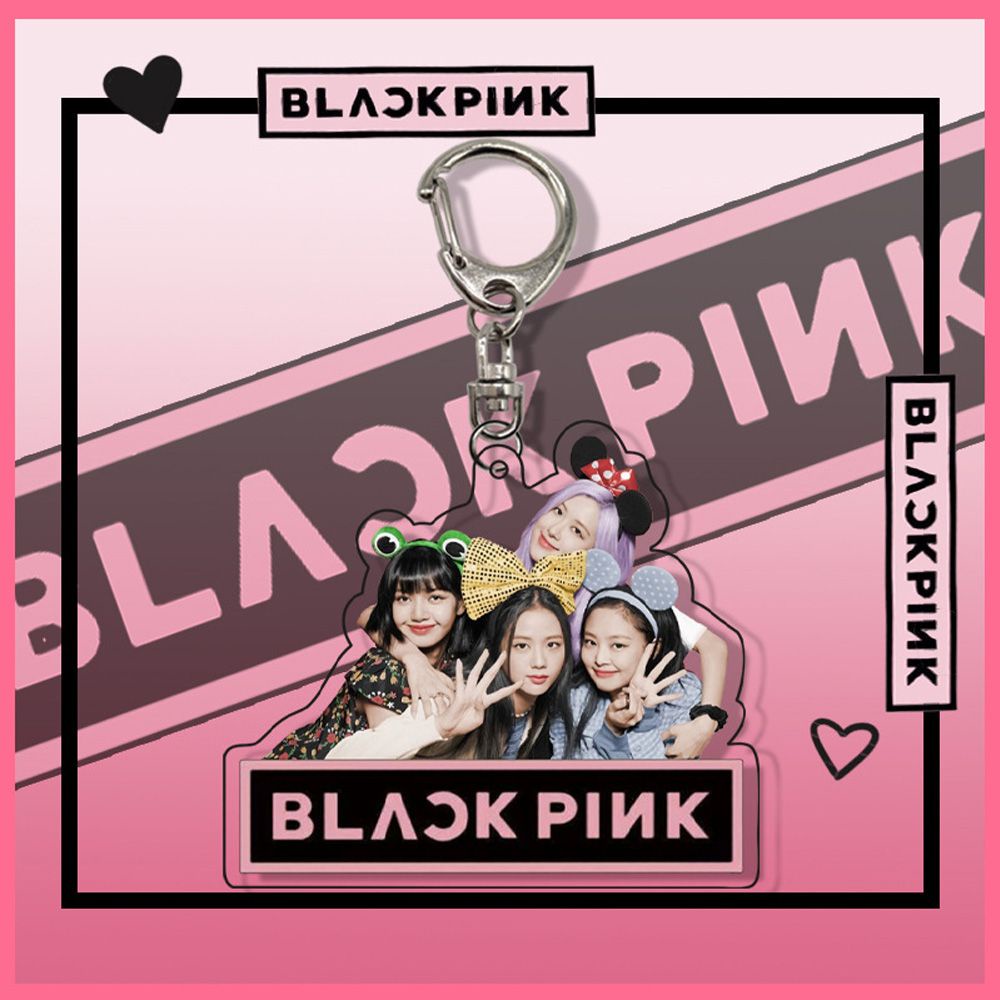 Móc Khóa Đa Năng Hình Blackpink Hoạt Hình Bằng Acrylic Phong Cách Hàn Quốc