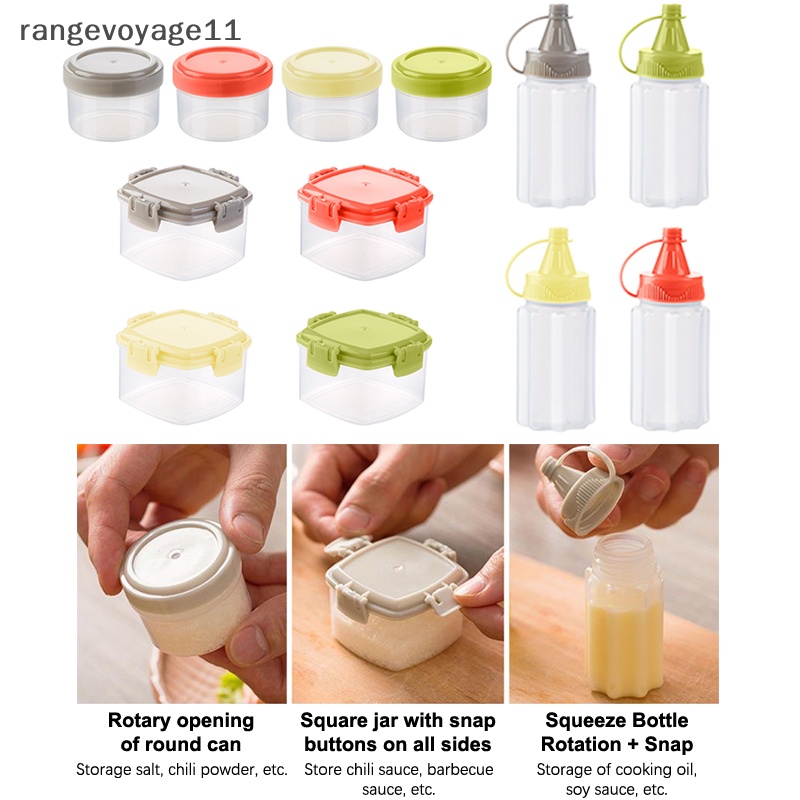 1 Set Lọ Đựng Gia Vị Dạng Bóp Mini