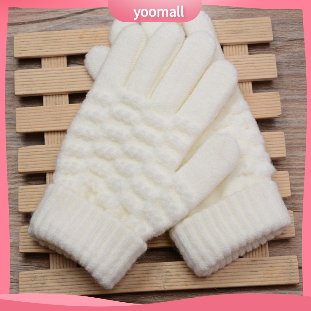 [YM] Găng Tay Dệt Kim Mềm Mại Có Thể Sử Dụng Màn Hình Cảm Ứng Điện Thoại