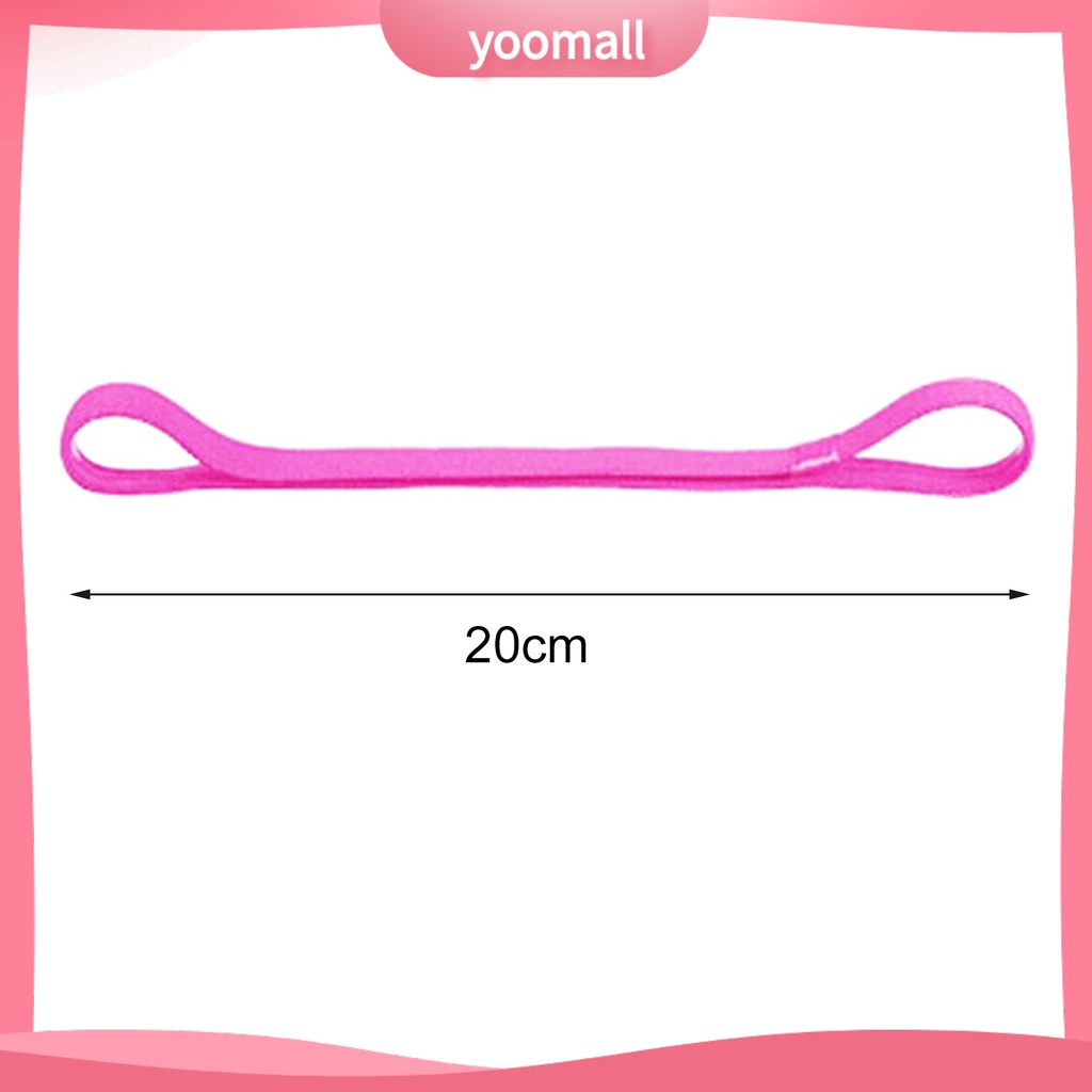 [YM] Băng Đô Thể Thao Mềm Co Giãn Tốt Chống Trượt Thấm Hút Mồ Hôi Màu Trơn Dành Cho Chạy Bộ