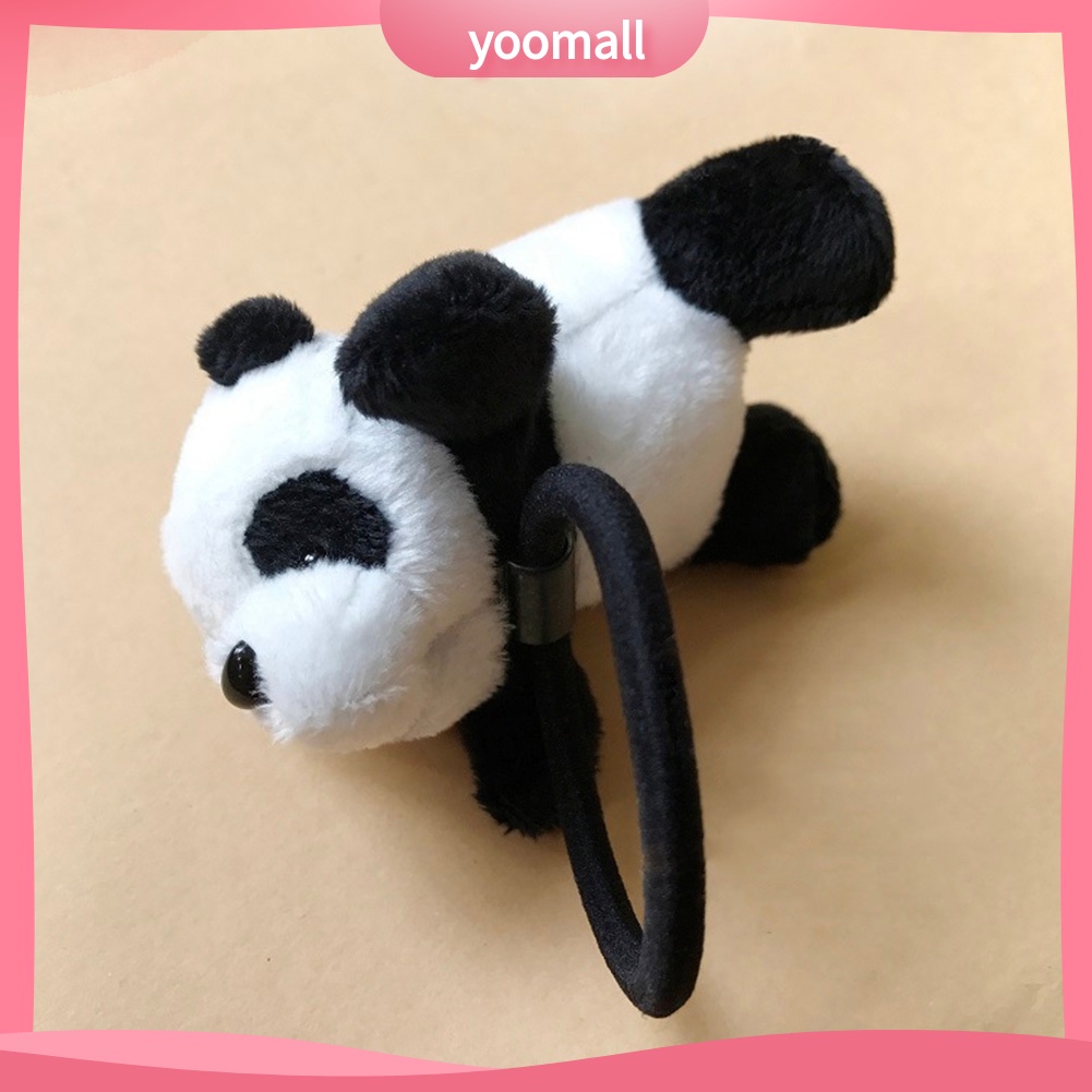 Dây Cột Tóc Co Giãn Hình Gấu Trúc Hoạt Hình Đáng Yêu Cho Nữ