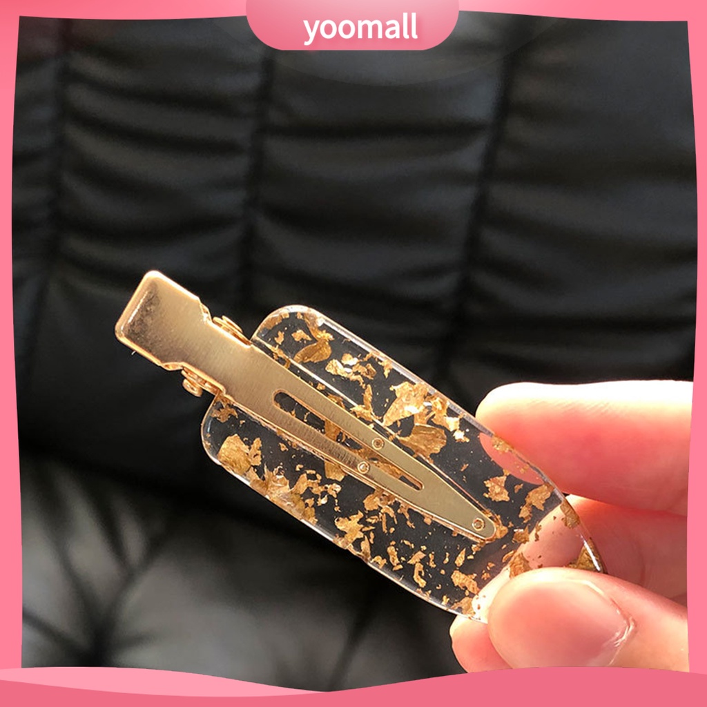 1 Cặp Kẹp Tóc Hình Chiếc Lá Bằng Kim Loại Gọn Nhẹ Không Lông Xù Cho Cuộc Sống Hàng Ngày