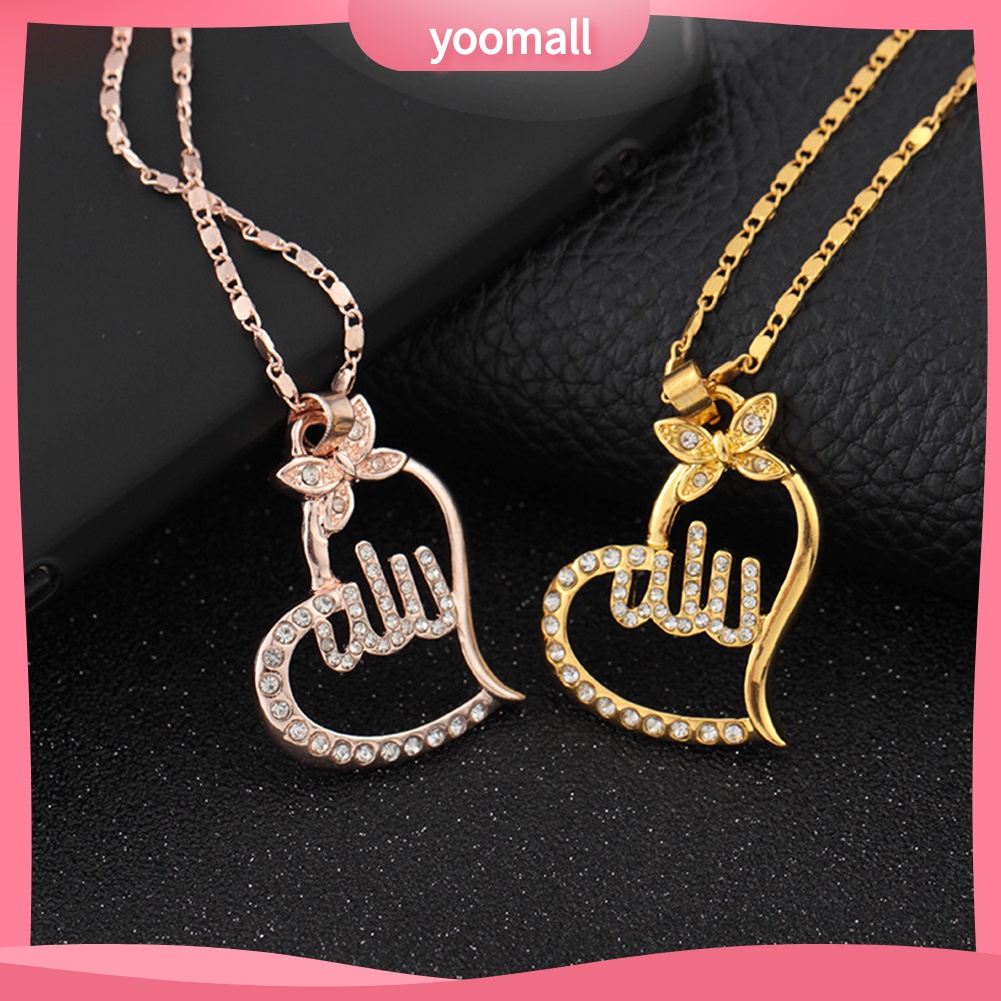 Vòng cổ Mặt Hình Đồng Minh Đạo Hồi Đính Đá Thời Trang Cho Nữ