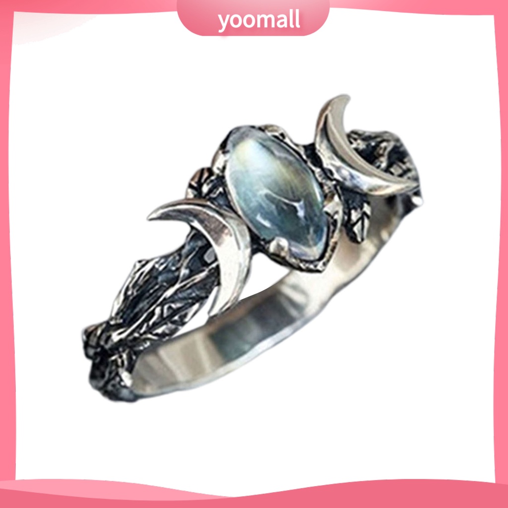 Nhẫn Đính Đá Phong Cách Bohemia Cổ Điển Dành Cho Nữ