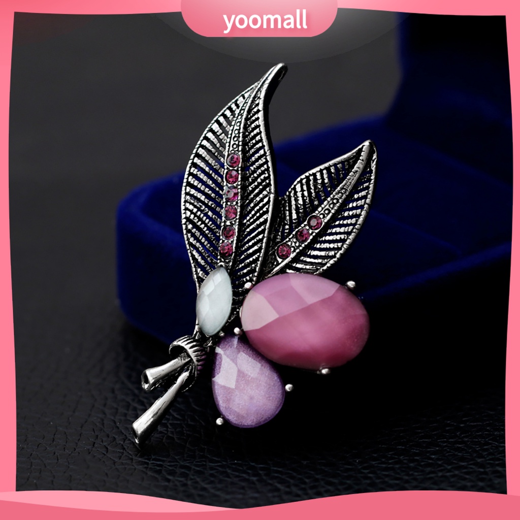 Ghim Cài Áo Đính Đá Kiểu Dáng Đáng Yêu Dùng Trang Trí