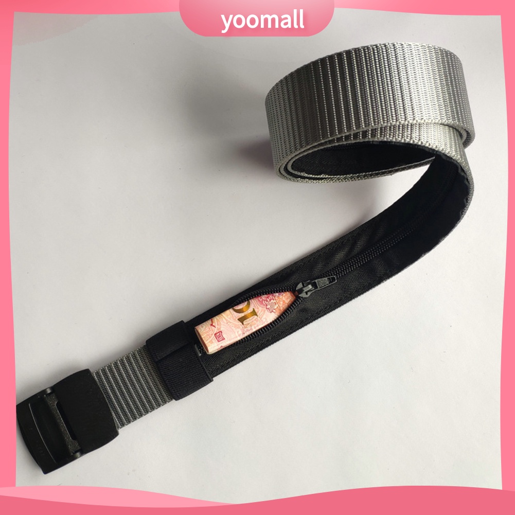 Túi Đeo Hông Màu Trơn Có Khóa Kéo Chống Trộm Tiện Dụng Mang Theo Du Lịch / Chơi Thể Thao