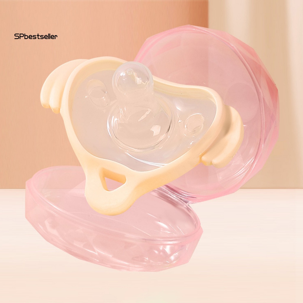 Núm Vú Giả 2 Màu Chịu Nhiệt Độ Cao Không BPA Cho Bé Sơ Sinh