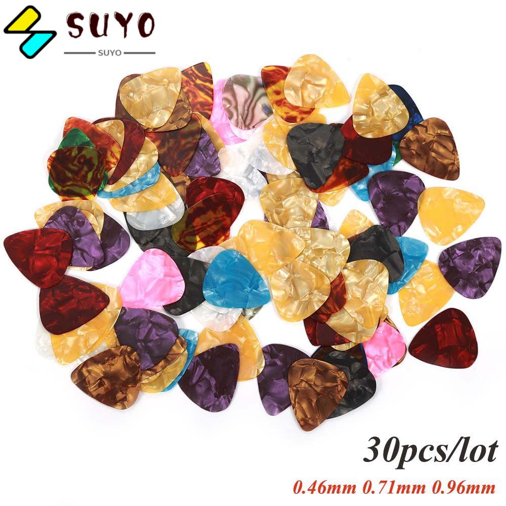 SUYO 30 Phím Gảy Đàn Guitar 0.46mm 0.71mm 0.96mm