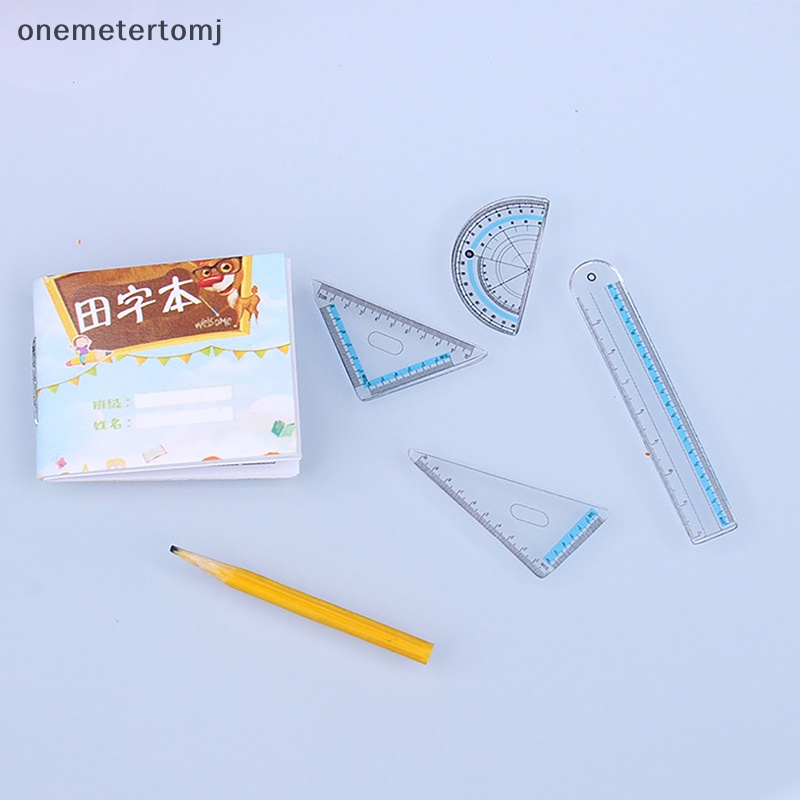 Mô Hình Thước Kẻ Mini Tỉ Lệ 1 / 12 Dùng Trang Trí Nhà Búp Bê