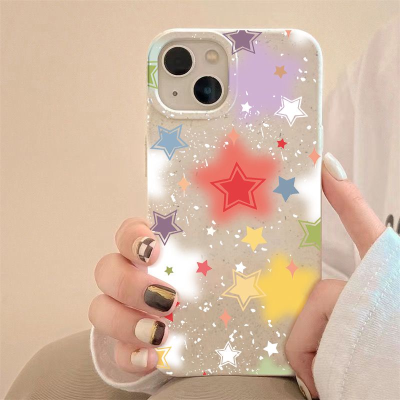 Ốp Điện Thoại Dẻo Họa Tiết Ngôi Sao 4DZR Dễ Thương Chống Sốc Cho Iphone1214pro11 max7 8p 13