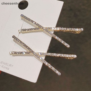 Set 2 Kẹp Tóc Chữ Thập Đính Đá Pha Lê Đơn Giản