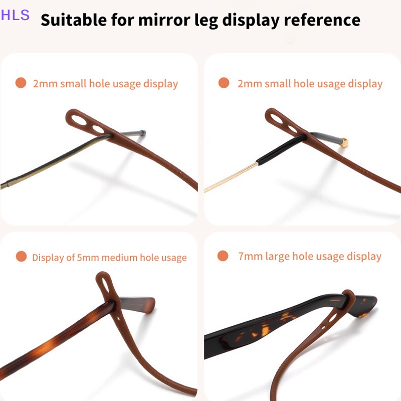 1 Dây Đeo Mắt Kính Bằng Silicon Đàn Hồi Điều Chỉnh Được Chống Trượt Giá Đỡ