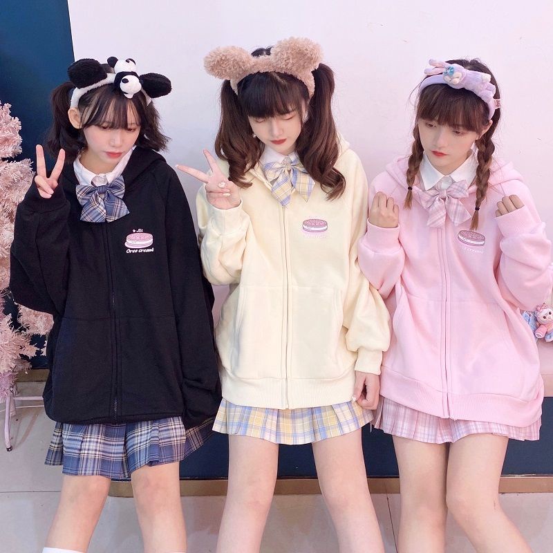 Áo Khoác Hoodie Mỏng Dáng Rộng Cỡ Lớn Kiểu Hàn Quốc Dễ Thương Cho Nữ