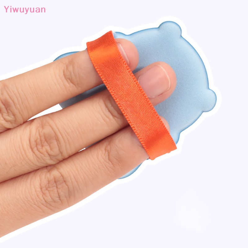 < Yiwuyuan > Bông Mút Trang Điểm Bằng Cotton Mềm Mại Cách Ly Da Hai Mặt Hình Gấu Cho Nữ